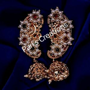 Peacock Earcuff For Bride