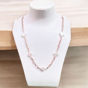 Anti Tarnish Pearl Korean Neck Chain