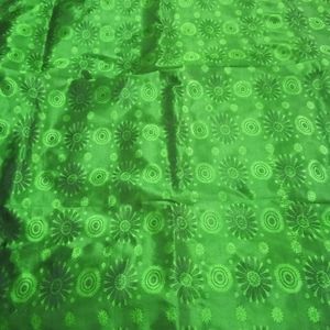 Traditional Green Kanjeepuram Pattu Saree, Only One Time Used