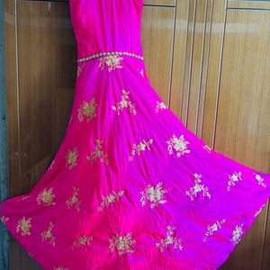 full gher anarkali dress