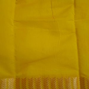 Grand Yellow Saree with Zari Work