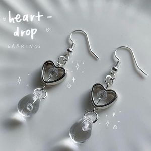 Heart Drop Earrings 🦋😍
