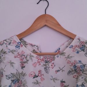 White Floral Top (Women)