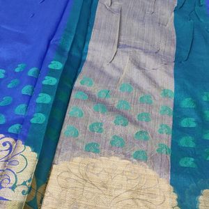 Blue Saree