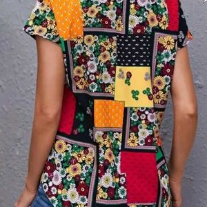 Casual Printed Women Multicolour Top