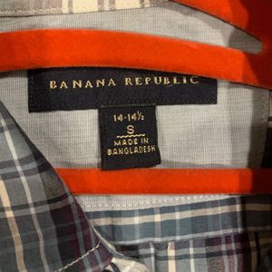 Banana Republic Gingham Shirt M