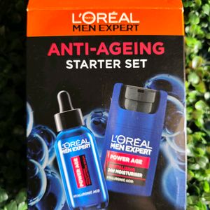 Loreal Men Anti Ageing Set: Serum & Moisturizer