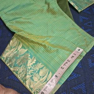 Green Kanjeevaram Blouse Sz 36"