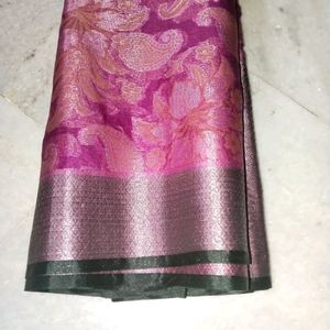 Banarasi Cotton Sarees With Unstitched Blouse