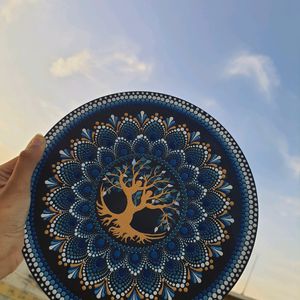 tree pattern dotting mandala wall decor