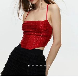 Backless Sequinned Top