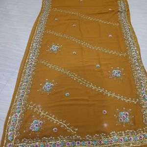 New Heavy Stone Work Saree