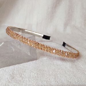 Crystal Hairbands With Golden Borders