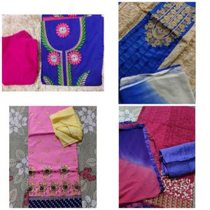 Set Of Four Unstitched Suits On Sale🎉🎉🎉