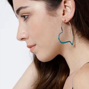 Heart Aqua Earrings