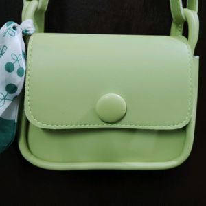 Savana Lime Green Sling Bag