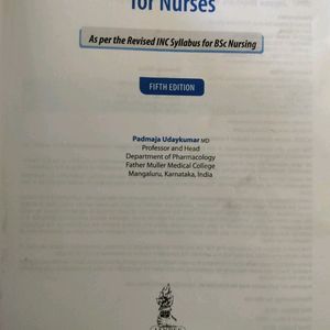 Pharmacology Textbook For Nursing Students