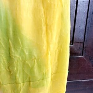 Mango Yellow And Green Color Chiffon Dupatta Soft