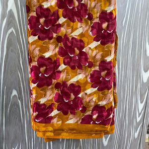 Party Wear Floral Saree