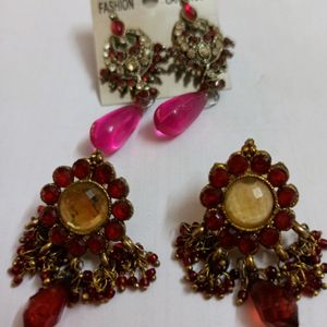 1+1Beautiful & Fashionable Ear Rings 2 Pcs(Jhumka