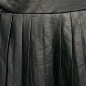 Stretchable, Leather, Short Skirt