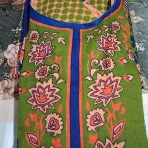 A Beautiful Soft Pure cotton colourful Kurti😍