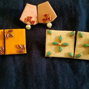 Handmade Fabric Studs