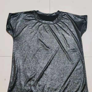 Silver Colour Sparkle Top For Girl And Women