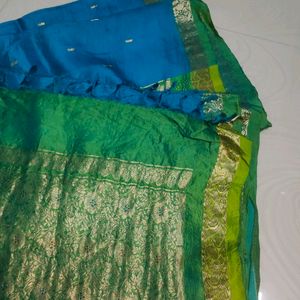 Pure Kanchi Pattu Saree 💙💚