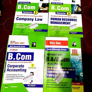 Shiv Das Bcom 1st Year, 2nd Semester Books 📚