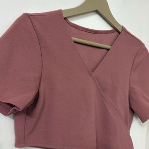 Dusty Pink Crop Top