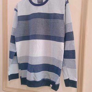 Beautiful Mixed Blue Colour Strip Sweater For Men