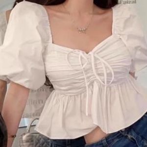 Korean Trendy Fluffy Tops Women