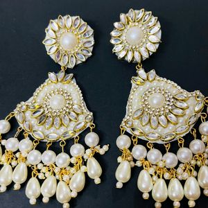 Fancy Party Wear Long Size Earrings