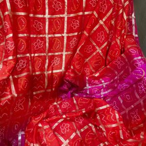 Chiffon Saree With readymade Blouse