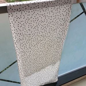 White Polka Dot Scarf