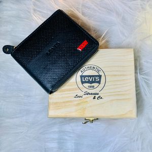 Levi's Black Casual Leather Wallet for Men