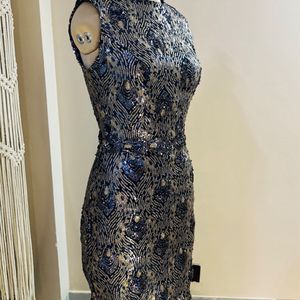 Heavy Sequinced Trail Dress