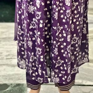 Anarkali Purple Dress Ramzan Special Offer