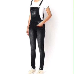 Charcoal Color Denim Dungaree