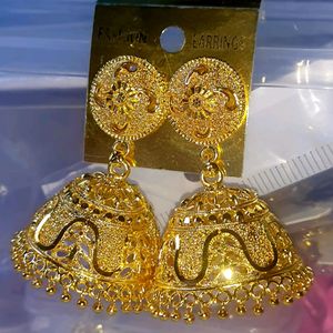 New Big Size Golden Jhumka