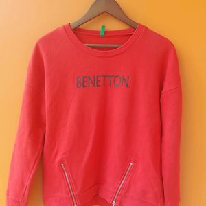 WOMEN RED SWEATSHIRT