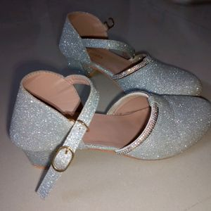 Silver Coloured Footwear