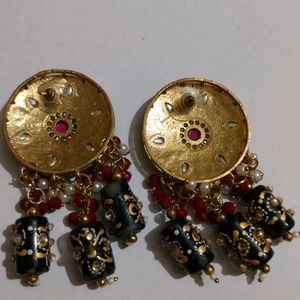 Meena Work Beautiful Ear Rings