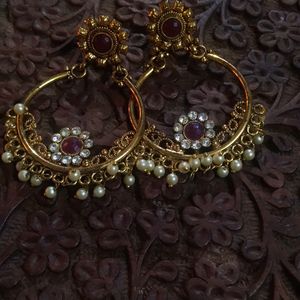 Antique Style Gold Plated Earrings