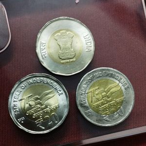 Three Rs 20 Pocket Indian Coin Rare Piece