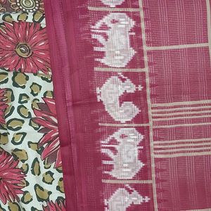 Bird Printed Saree