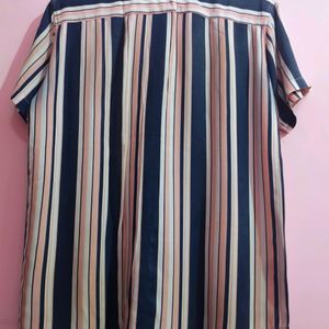 Pre-Loved Pink & Blue Stripes Shirt