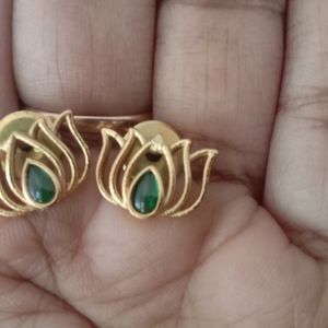 New Green Lotus Jewellery Set