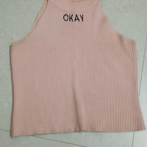 baby pink tank top